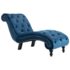 vidaXL Chaise Lounge Blue Velvet - Image 2