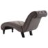 vidaXL Chaise Lounge Grey Velvet - Image 4