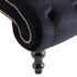 vidaXL Chaise Lounge Black Velvet - Image 6