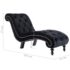 vidaXL Chaise Lounge Black Velvet - Image 8