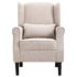 vidaXL Armchair Beige Fabric - Image 3