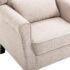 vidaXL Armchair Beige Fabric - Image 6