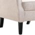 vidaXL Armchair Beige Fabric - Image 7