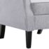 vidaXL Armchair Light Grey Fabric - Image 7