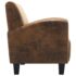 vidaXL Sofa Chair Brown 70x69x72 cm Faux Suede Leather - Image 4