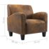 vidaXL Sofa Chair Brown 70x69x72 cm Faux Suede Leather - Image 9