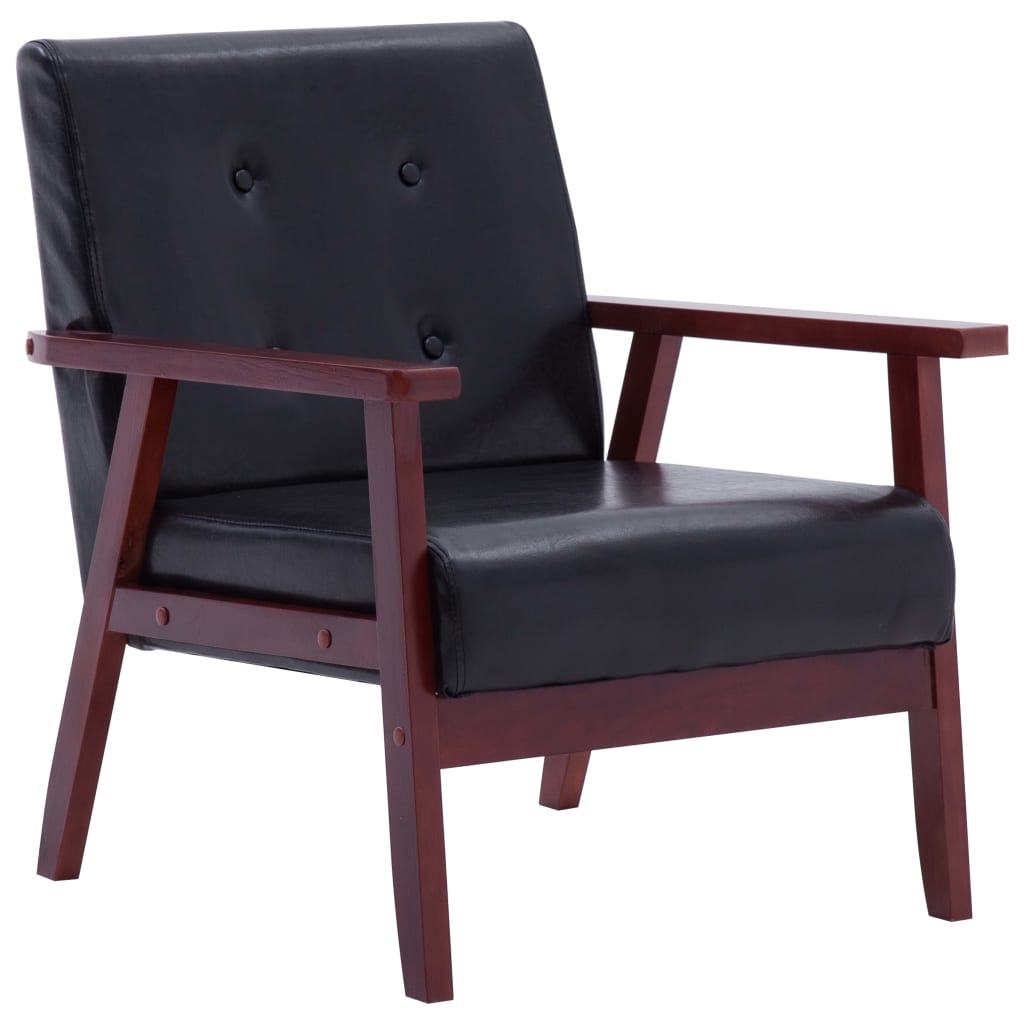 8719883593432_a_en_hd_1 vidaXL Armchair  Black Faux Leather - Image 2