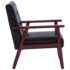 vidaXL Armchair  Black Faux Leather - Image 4