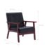 vidaXL Armchair  Black Faux Leather - Image 5