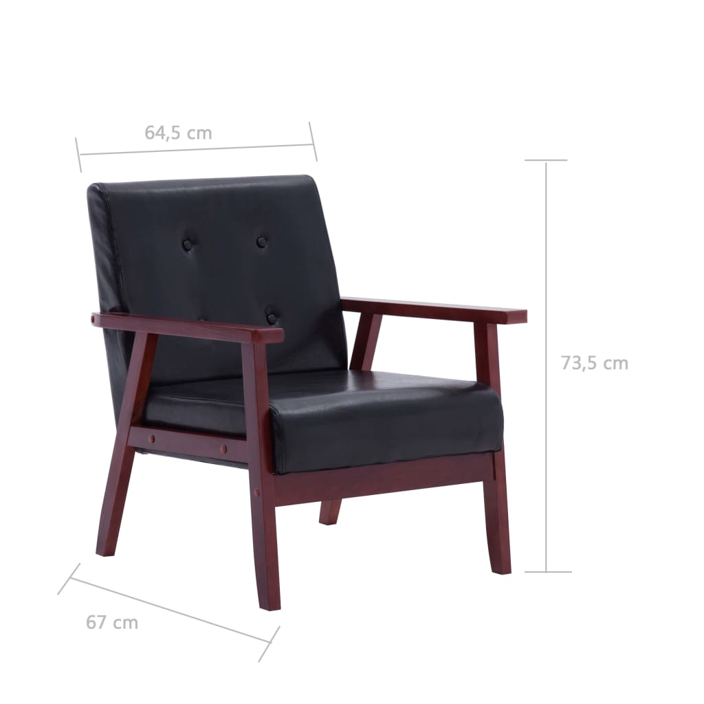 8719883593432_g_en_hd_3 vidaXL Armchair  Black Faux Leather - Image 5