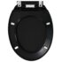 vidaXL Soft-close Toilet Seat with Quick-release Design Black - Image 5