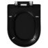 vidaXL Soft-close Toilet Seat with Quick-release Design Black - Image 5