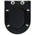 vidaXL Soft-close Toilet Seat with Quick-release Design Black - Image 5