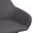 vidaXL Dining Chairs 2 pcs Dark Grey Fabric - Image 5