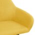 vidaXL Dining Chairs 2 pcs Yellow Fabric - Image 5