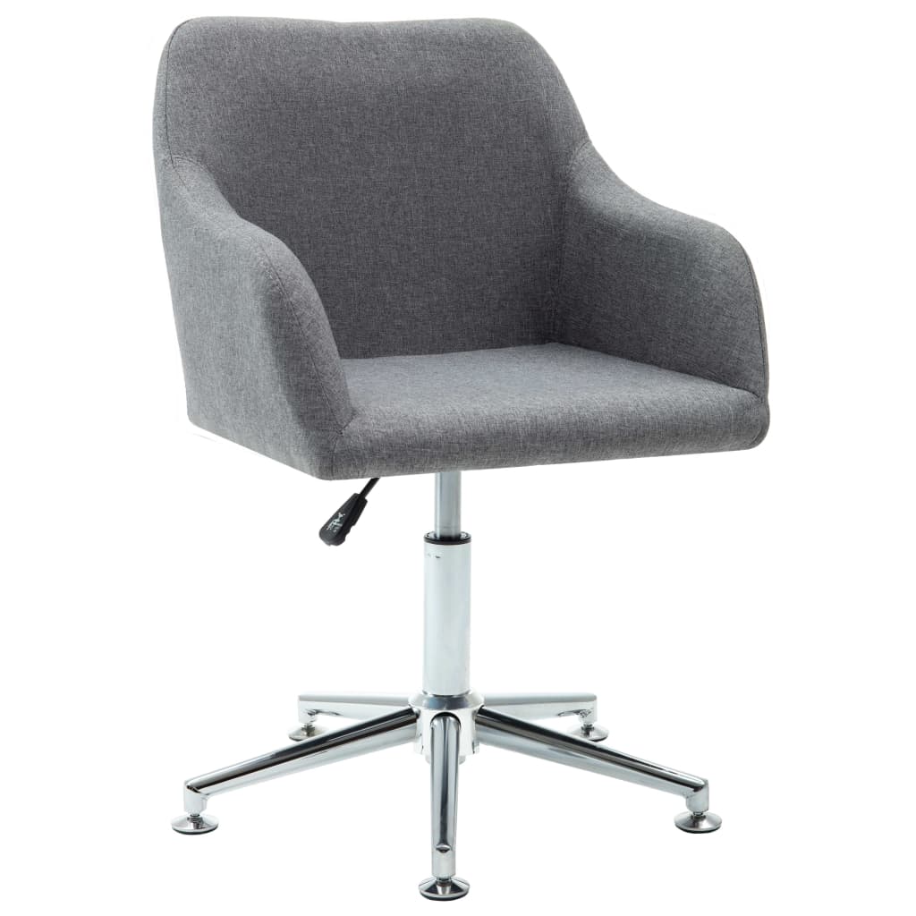 8719883596877_a_en_hd_1 vidaXL Swivel Dining Chair Light Grey Fabric - Image 1