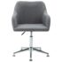 vidaXL Swivel Dining Chair Light Grey Fabric - Image 2