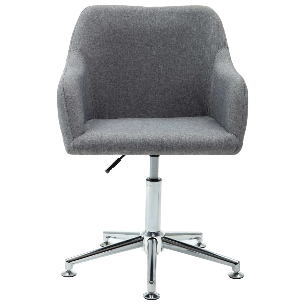 8719883596877_g_en_hd_1 vidaXL Swivel Dining Chair Light Grey Fabric - Image 2