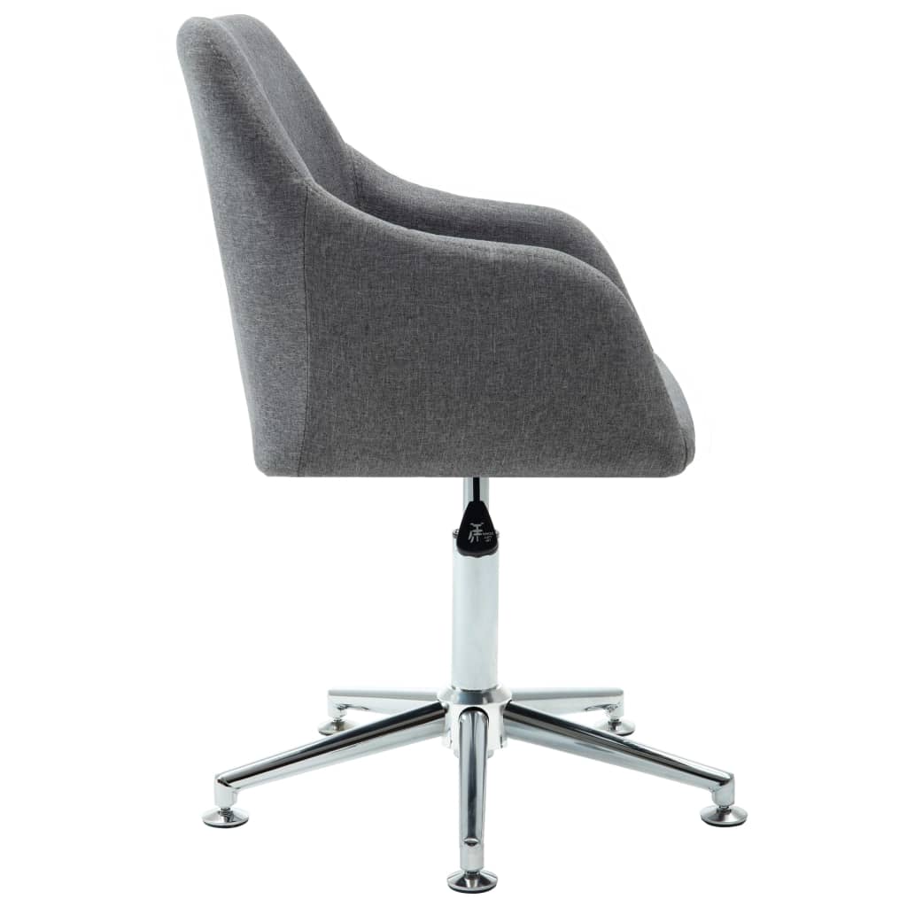 8719883596877_g_en_hd_2 vidaXL Swivel Dining Chair Light Grey Fabric - Image 3