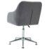 vidaXL Swivel Dining Chair Light Grey Fabric - Image 4