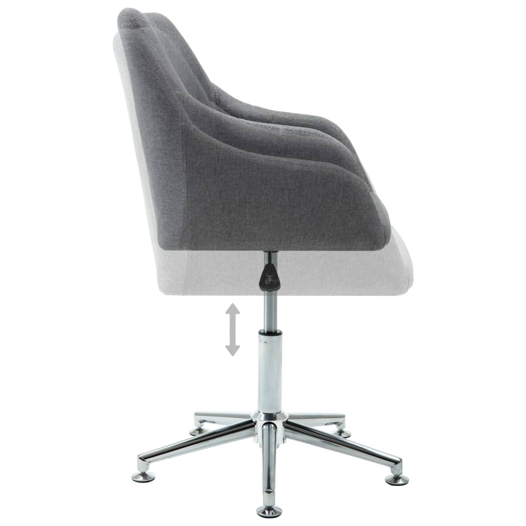 8719883596877_g_en_hd_4 vidaXL Swivel Dining Chair Light Grey Fabric - Image 5
