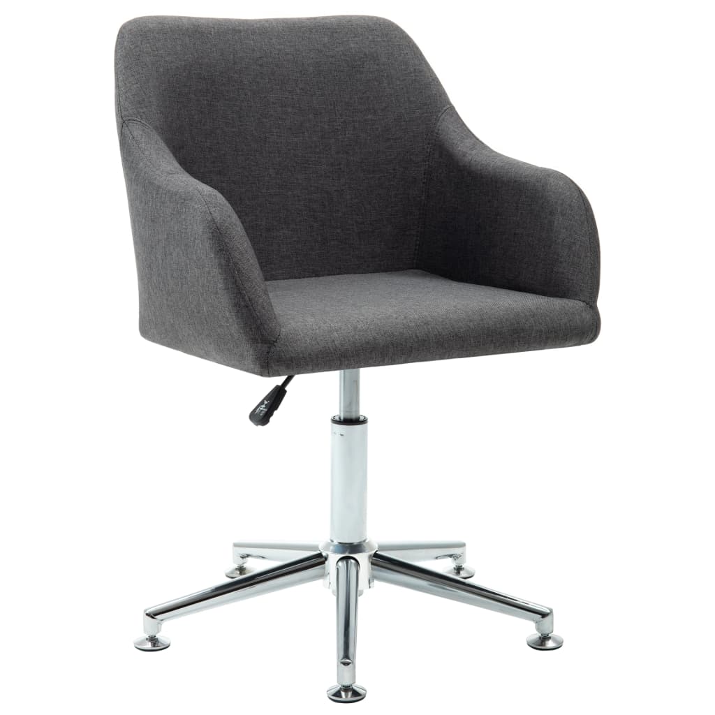 8719883596884_a_en_hd_1 vidaXL Swivel Dining Chair Dark Grey Fabric - Image 1