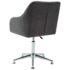vidaXL Swivel Dining Chair Dark Grey Fabric - Image 4