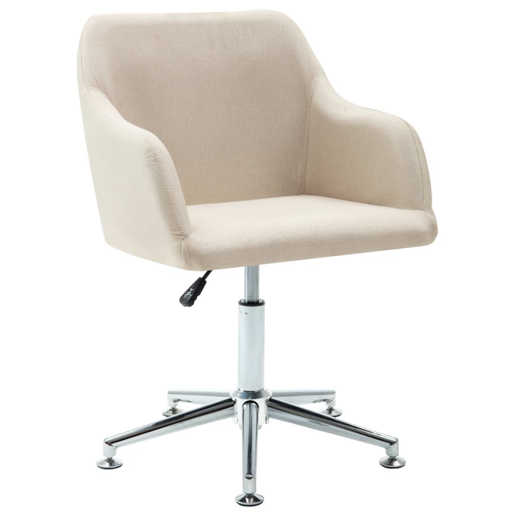 8719883596891_a_en_hd_1 vidaXL Swivel Dining Chair Cream Fabric - Image 1