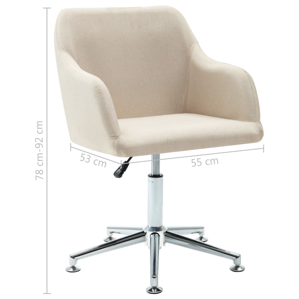 8719883596891_g_en_hd_7 vidaXL Swivel Dining Chair Cream Fabric - Image 8