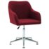 vidaXL Swivel Dining Chair Wine Red Fabric