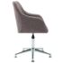 vidaXL Swivel Dining Chair Taupe Fabric - Image 3