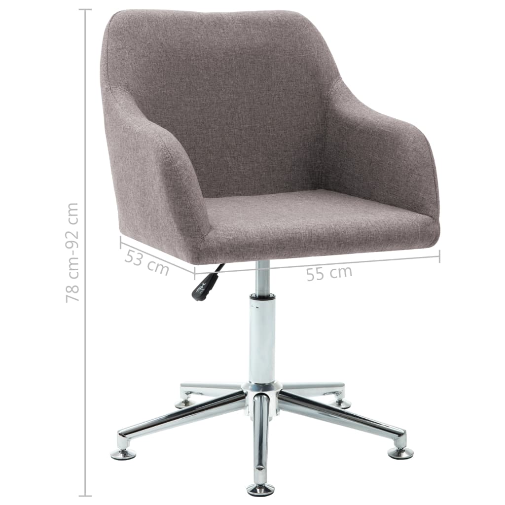 8719883596969_g_en_hd_7 vidaXL Swivel Dining Chair Taupe Fabric - Image 8