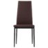 vidaXL Five Piece Dining Set Brown - Image 7