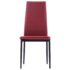 vidaXL Five Piece Dining Set Wine Red - Image 8