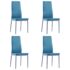 vidaXL Five Piece Dining Set Blue - Image 6