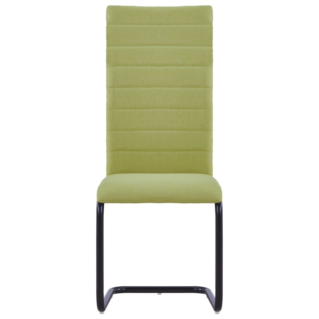 8719883600147_g_en_hd_2 vidaXL Cantilever Dining Chairs 2 pcs Green Fabric - Image 3