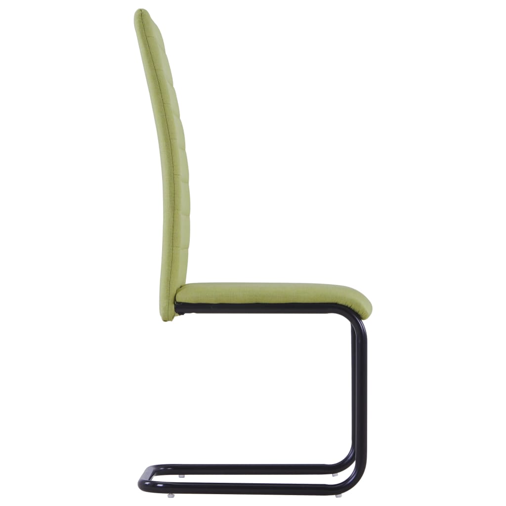 8719883600147_g_en_hd_3 vidaXL Cantilever Dining Chairs 2 pcs Green Fabric - Image 4