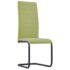vidaXL Cantilever Dining Chairs 4 pcs Green Fabric - Image 2