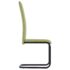 vidaXL Cantilever Dining Chairs 4 pcs Green Fabric - Image 4