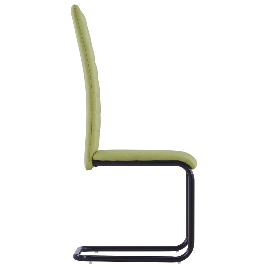 8719883600154_g_en_hd_3 vidaXL Cantilever Dining Chairs 4 pcs Green Fabric - Image 4