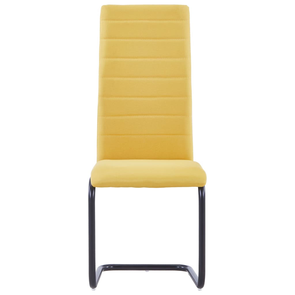 8719883600185_g_en_hd_2 vidaXL Cantilever Dining Chairs 2 pcs Yellow Fabric - Image 3