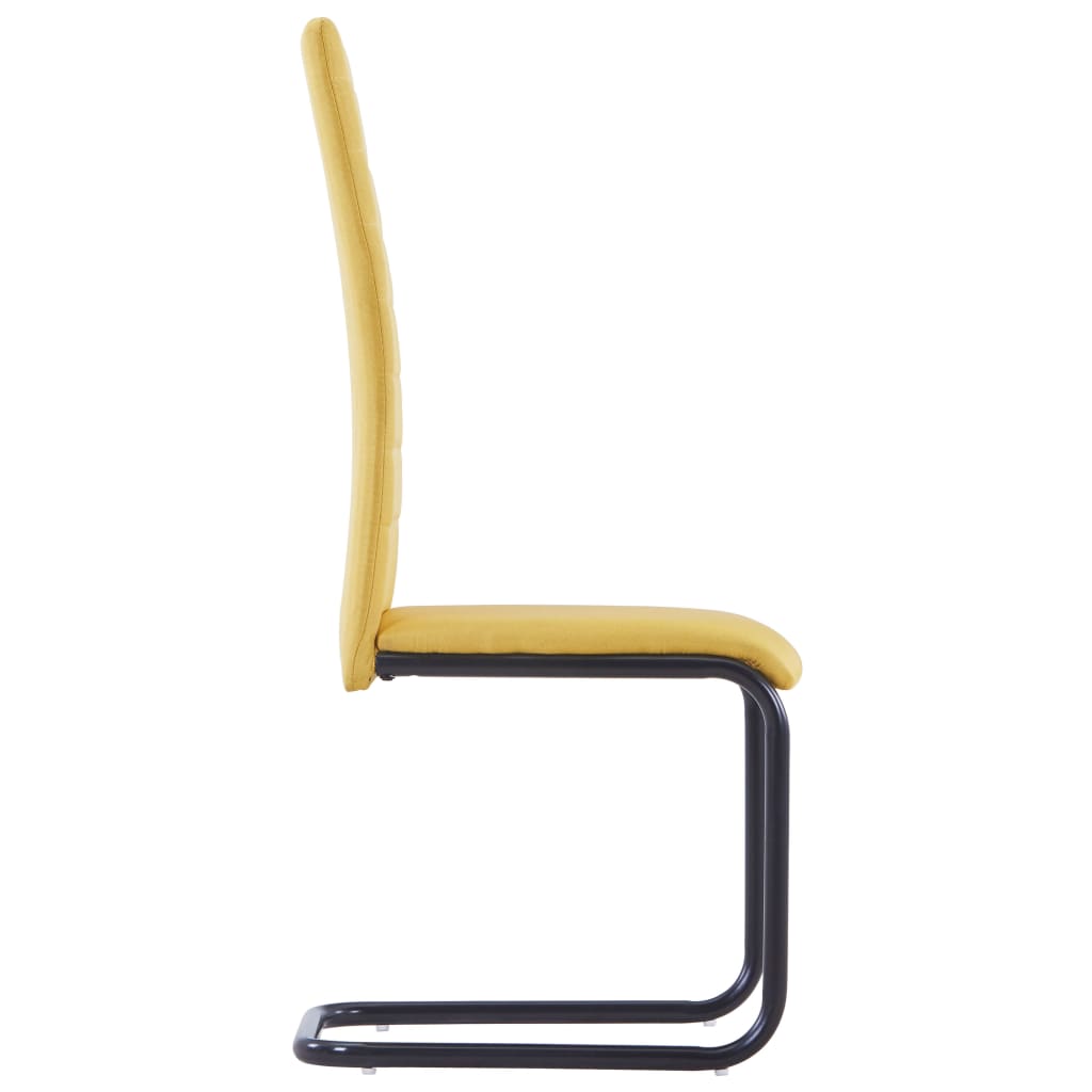 8719883600185_g_en_hd_3 vidaXL Cantilever Dining Chairs 2 pcs Yellow Fabric - Image 4