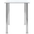vidaXL Dining Table Transparent 120x60x75 cm Tempered Glass - Image 3