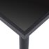 vidaXL Dining Table Black 140x70x75 cm Tempered Glass - Image 4