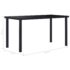 vidaXL Dining Table Black 140x70x75 cm Tempered Glass - Image 5