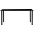 vidaXL Dining Table Black 160x80x75 cm Tempered Glass - Image 2