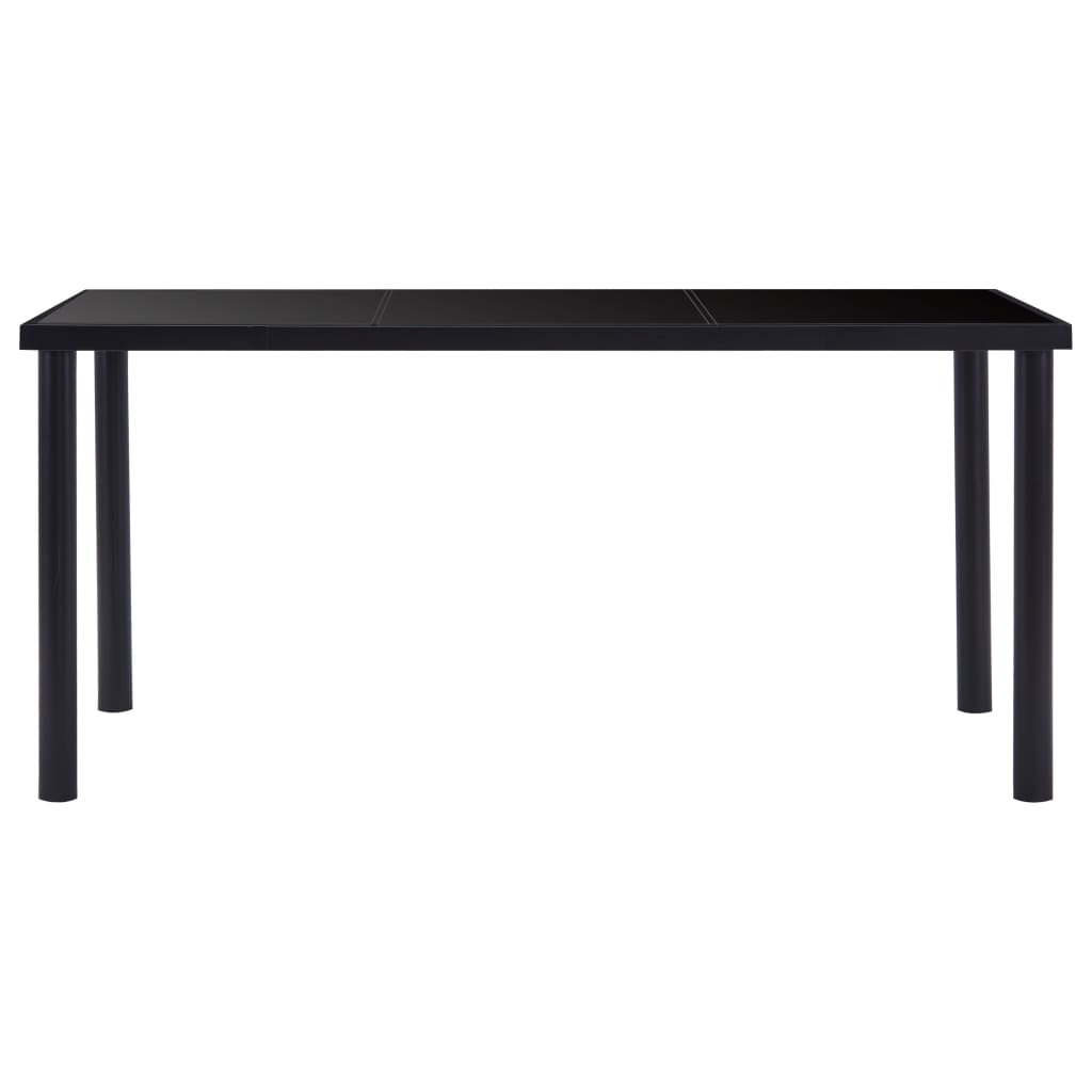 8719883600550_g_en_hd_1 vidaXL Dining Table Black 160x80x75 cm Tempered Glass - Image 2