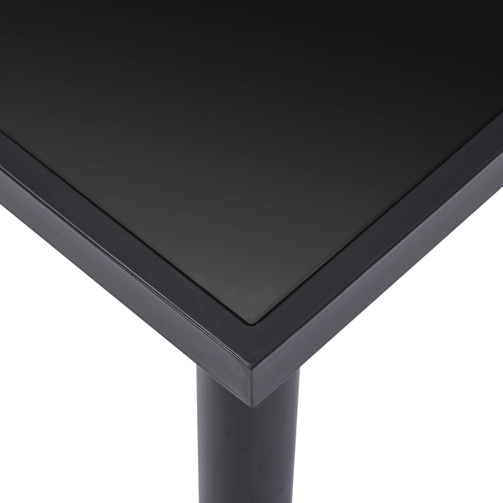 8719883600550_g_en_hd_3 vidaXL Dining Table Black 160x80x75 cm Tempered Glass - Image 4
