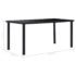 vidaXL Dining Table Black 160x80x75 cm Tempered Glass - Image 5