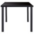 vidaXL Dining Table Black 180x90x75 cm Tempered Glass - Image 3